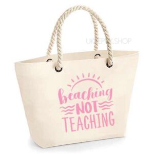 bedankt-juf-tas-strand-vakantie-beach-afscheid-schooljaar-einde-basisschool-leerkracht-juffen-lerares-leerkracht-ecru-baby-pink