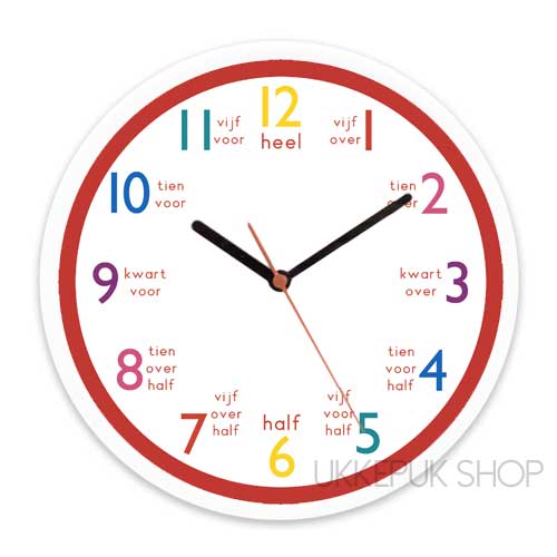 Betere Leren klokkijken met deze prachtige klok voor thuis of op school! PL-25