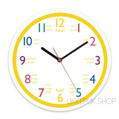 Hedendaags Leren klokkijken met deze prachtige klok voor thuis of op school! HL-75