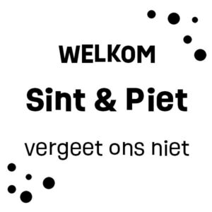 raamsticker-sticker-raam-sinterklaas-Sint-en-Piet-vergeet-ons-niet-herbruikbaar