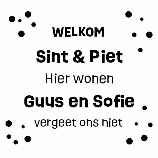 raamsticker-sticker-raam-sinterklaas-Sint-en-Piet-vergeet-ons-niet-naam-namen-herbruikbaar