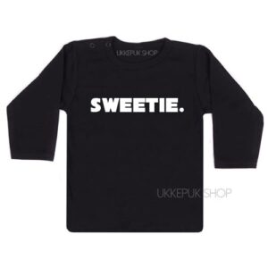 shirt-baby-kind-sweetie-woord-zwart