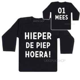 shirt-eerste-tweede-verjaardag-hieperdepiep-hoera-hieper-de-piep-jarig-feest-kleuter-peuter-voor-achter-zwart