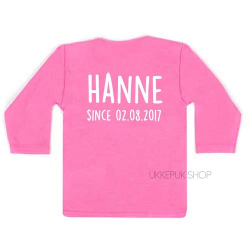 shirt-eerste-verjaardag-jaar-jarig-hoera-since-met-naam-datum-roze-achter