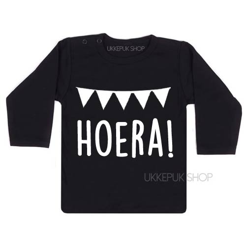 Onwijs Verjaardagsshirt Hoera! - Ukkepuk.shop ER-99