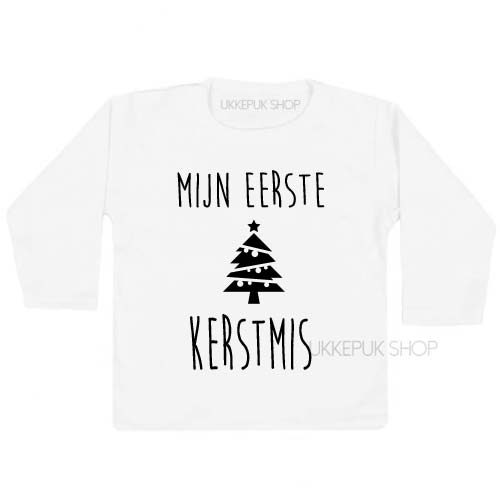 shirt-kerst-kerstmis-feestdagen-december-kerstfeest-peuter-kleuter-kind-mijn-eerste-kerst-wit