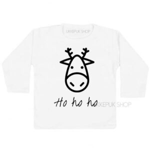 shirt-kerst-kerstmis-feestdagen-december-kerstfeest-peuter-kleuter-kind-rendier-rudolf-rudolph-ho-wit