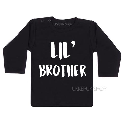 shirt-little-brother-kleine-broer-zwanger-zwart