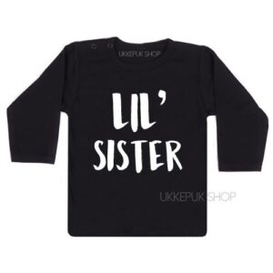 shirt-little-sister-kleine-zus-zwanger-zwart
