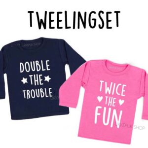 shirt-tweeling-tweelingen-baby-kind-peuter-kleuter-double-the-trouble-twice-the-fun-hartjes-sterren-tweelingset